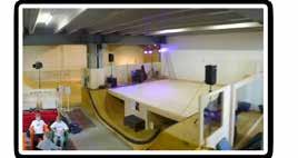 Ermatingen Jugendhaus in einer Gewerbehalle mit Indoor Skatepark, Kletterwand, Tanzbühne, Spielen und Chill Out Ecke, Street