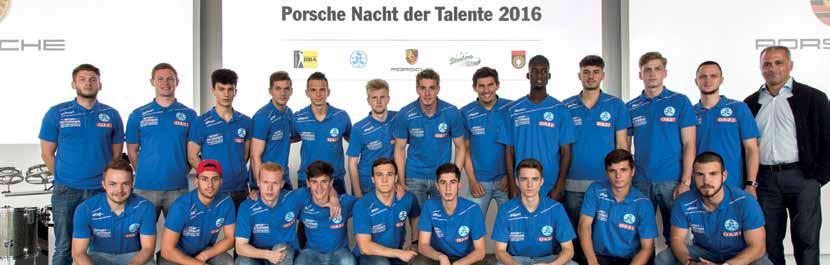 Kickers-Nachwuchsspieler im Porsche Museum mit dem Turbo2016 geehrt Bei der Porsche Nacht der Talente wurden im Juni zwölf Sportler aus den Projekten der Porsche Jugendförderung mit der Auszeichnung