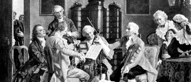 Barocke Kammermusik Auftrag wie bei den meisten seiner früheren Quartette brauchte Mozart dafür nicht.