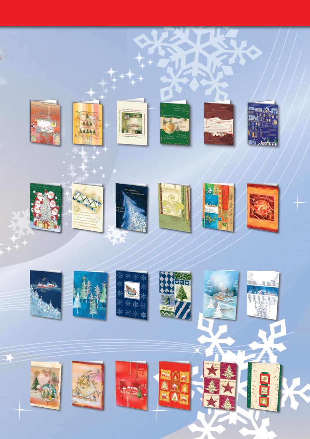 DECADRY 6 Weihnachtskarten Sternenwelt A4 SBA-8140 DECADRY 6