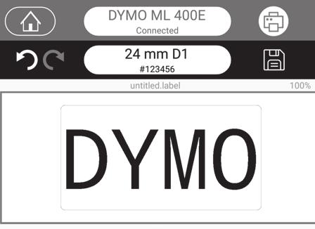 DE Herunterladen der DYMO Connect App Laden Sie die Mobile App DYMO Connect aus dem Apple App Store oder dem Google Play Store herunter und installieren Sie sie.
