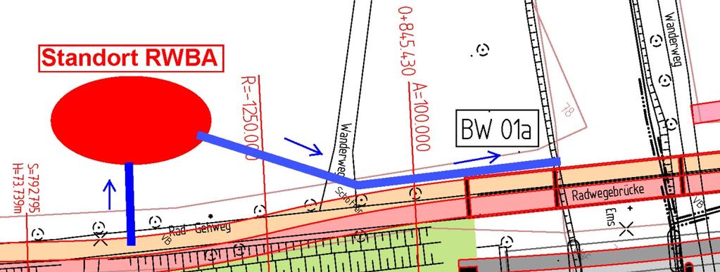 3. Abschnitt 2: Bau-km 0+020 (Brücke Hamelbach) bis ca.