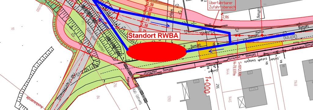 Der RW-Kanal in diesem Abschnitt wird erneuert, da er entsprechend den im GEP durchgeführten Berechnungen hydraulisch überlastet ist.