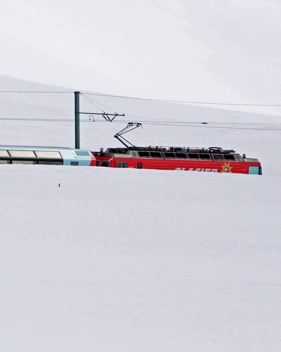 31 Heinzelmännchen im Prestige - Zug Eine Fahrt im Glacier Express verspricht pures Vergnügen.