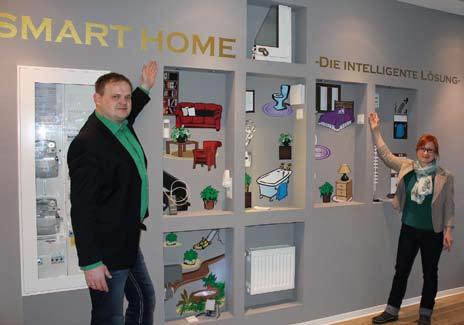 Zum Thema Smart Home, also der Elektrogeräte- Steuerung in Wohngebäuden, ist auch eine interaktive Information möglich.