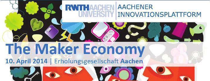 Aachener Innovationsplattform am 10. April 2014 Die Aachener Innovationsplattform ist die jährliche Innovationskonferenz unseres Lehrstuhls.