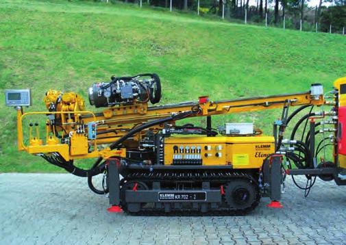 HDI-Bohrungen with rotary head KH 9SK for HPI drilling