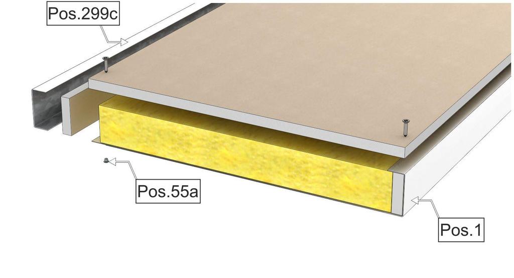 8.6 Deckenplatte kürzen Abbildung 15: Deckenplatte kürzen Material: 299c 55a Arbeitsschritte: A 43.