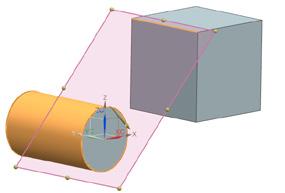 3.2 Bezugsobjekte 97 Ebene im Winkel zur Mittelebene eines Zylinders 1.