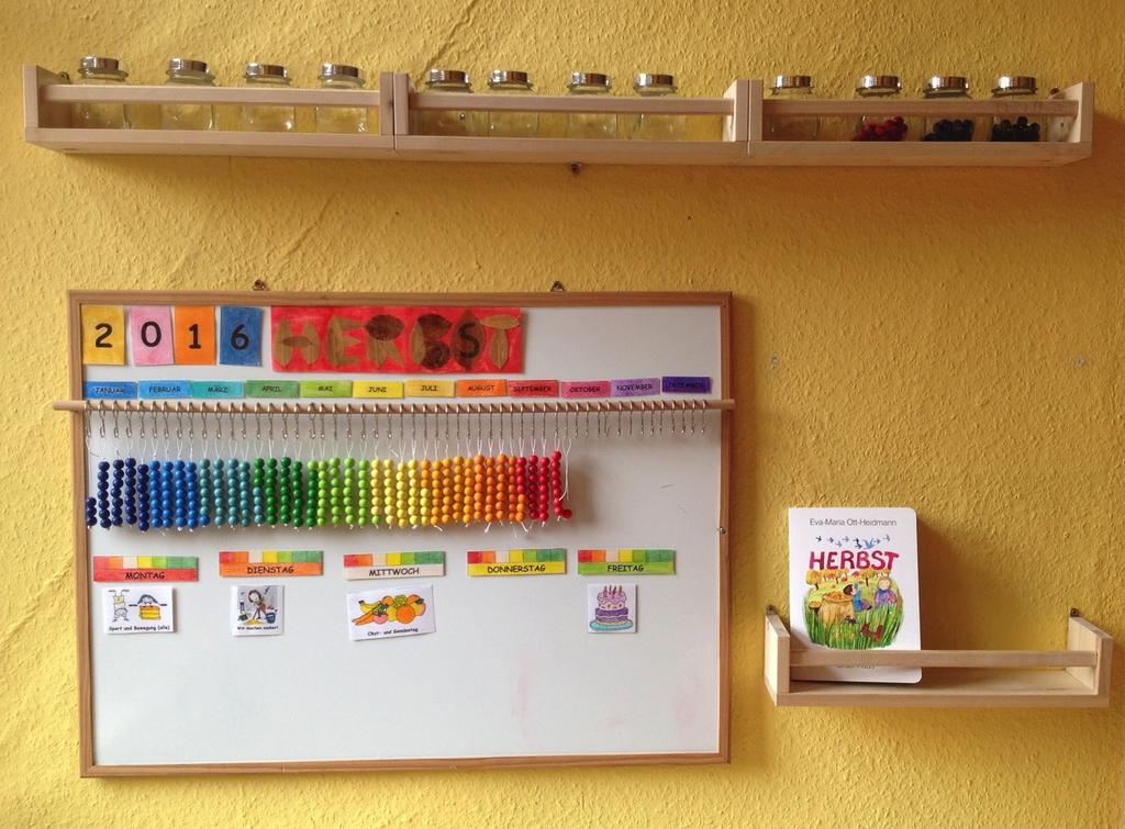 Kalendersystem nach Grundsätzen der Montessori-Pädagogik Seit 2011 bin ich als Erzieherin in einem Kindergarten tätig und habe zunächst mit Vorschulkindern gearbeitet.