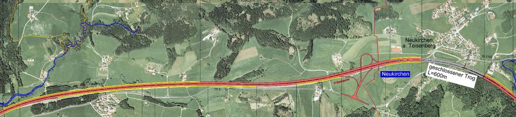 Die Autobahn riegelt den Ort in Richtung Süden bisher nahezu vollständig ab. Diese Situation würde sich durch den Bau der Bestandsvariante 6.