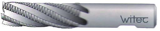 189 Schaftfräser mit Zylinderschaft Parallel Shank End Mills Z4-6 DIN 844/B Typ NF SS-CO8% - mit Stirnschnitt, lang - Schneidentoleranz js14, Schafttoleranz h6 - blank / ATN-Beschichtung - centum