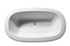 - bain autoportant DADOquartz avec raccordement trop-plein intégré.