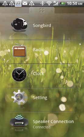 5 Weitere Funktionen Verwenden von weiteren Funktionen mit DockStudio Mit Philips DockStudio können Sie auch Internetradio hören sowie einen Alarm und einen Sleep-Timer einrichten.