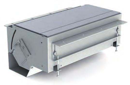 CablePort flex Basismodul Rahmenloser Untertisch-Einbau Mit Deckel aus eloxiertem Aluminium Innenteile