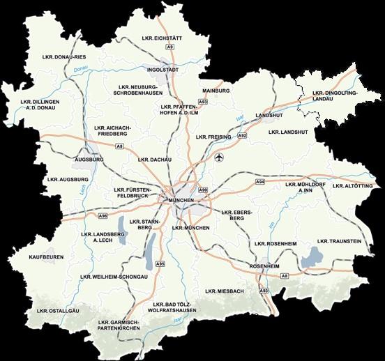 3. Freiwillige Kooperationsansätze Europäische Metropolregion München (EMM) Gegründet 2007 6 Mio Einwohner 28.