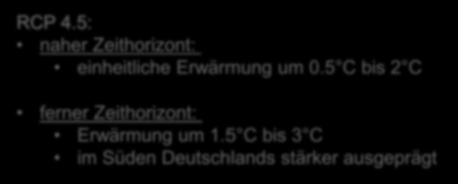 Lufttemperaturänderung in Deutschland RCP 4.