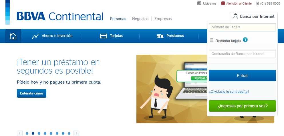 A través de la plataforma web del Banco Continental, ingresando al enlace: BANCO CONTINENTAL https://www.