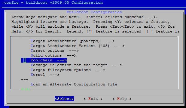 Cross-Compiler PPC-Code auf PC kompilieren: Bootloader Linux-Kernel Filesystem buildroot