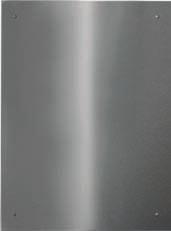 Ba F9 Füllung 720x70x6mm Acrylglas weiß satiniert mit 2x Aluminium-Klemmhaltern für Edelstahlstangen ø0mm (Befestigungslöcher sind bauseits zu bohren) 30.09.