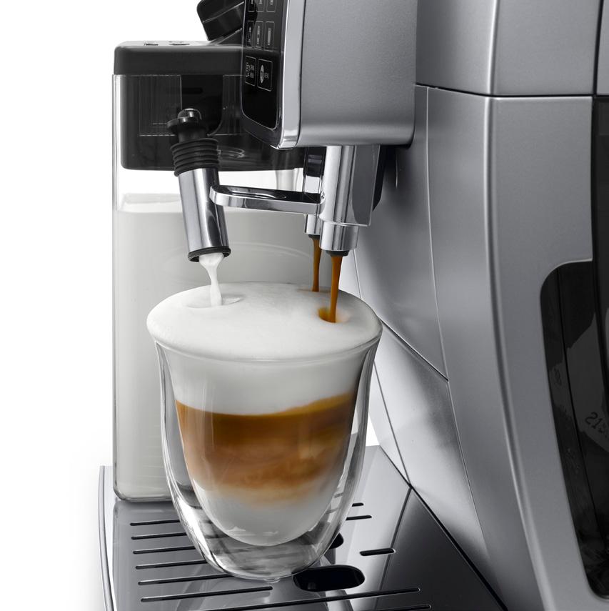 Der perfekte Cappuccino Kompakter, cremiger Milchschaum Richtiges Verhältnis von Milch, Espresso und Milchschaum Optimale Temperatur Intensiver Kaffeegenuss Mit der Kombination aus durchdachtem