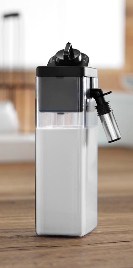 Bester Komfort und hervorragende Hygiene Das LatteCrema System von De Longhi sorgt dafür, dass Milch, Luft und Dampf immer im richtigen Verhältnis gemischt werden und Sie die besten