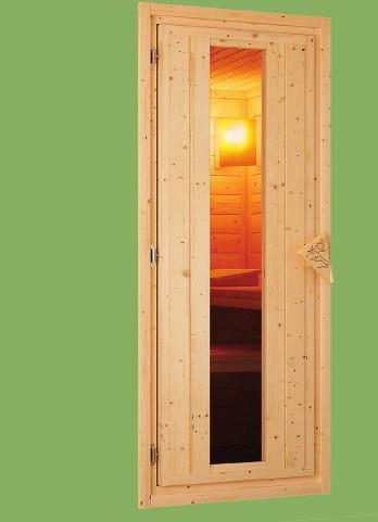 WUNSCHTÜR Wärmegedämmte Holztür mit klarem Isolierglas Türrahmen