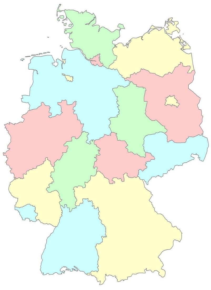 Bundes-Länder In Deutschland gibt es 16 Bundes-Länder. Alle Bundes-Länder zusammen sind die Bundes-Republik Deutschland.
