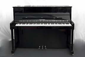 1'390 40 Klavier Knight K10 schwarz poliertes Kleinklavier aus England, Mechanik revidiert 3'500