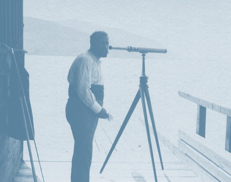 Gustav Klimt auf dem Steg
