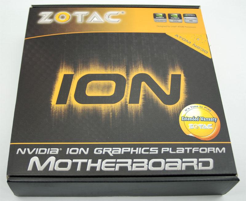 Spezifikation Modell Bauart CPU Grafik Arbeitsspeicher Stromversorgung Anschlüsse extern Zotac IONITX-B-E Mini-ITX Mainboard Intel Atom N230 (Single Core), FSB 533Mhz / NVIDIA MCP7A-ION Chipsatz