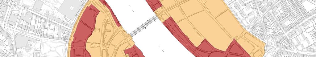 Die untenstehende Karte zeigt die Einteilung der beiden Wohnviertel und in Teilperimeter mit LES II (rot) und Teilperimeter mit LES III (gelb).