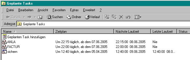 GDILine Seite 6/7 Beispiel für einen Zeitplan: Protokoll-Dateinamen bei Einsatz von Backup.exe: Dateiname Beispiel Ort Inhalt Datsich.