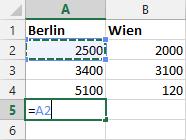 3 Xpert - Europäischer ComputerPass - Tabellenkalkulation (mit Excel 2013) Beginnen Sie die Formeleingabe wie gewohnt.