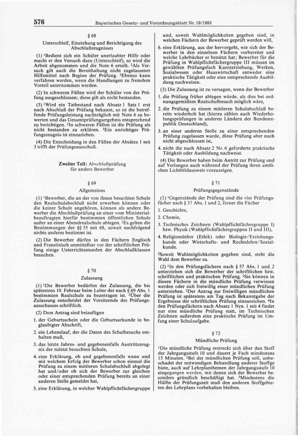 576 Bayerisches Gesetz- und Verordnungsblatt Nr.
