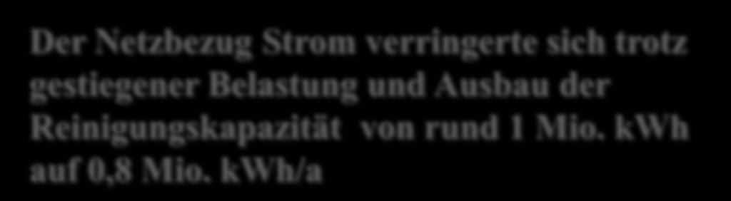 Der Netzbezug Strom verringerte sich trotz