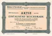 Seit 1910 im Strudel der allgemeinen Immobilienkrise, 1918 Einstellung des Handels der Aktien der AG an der Berliner Börse.