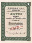 war für über 5.000 Waggons). 1930 übernahmen die Los 439 Schätzwert 75-150 Duisburger Mühlenwerke AG Duisburg, Aktie 300 RM Dez. 1942 (Auflage 205, R 6) EF Gegründet 1866 in Witten/Ruhr als KGaA A.