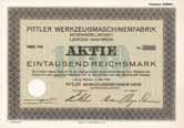 5.1942 (Auflage 5000, R 3) UNC-EF Gründung 1888 unter Übernahme der Fabrik der Fa. S. Lederle (Jägerstr. 21/22). Aller anfallende Sprit wurde von der Reichsmonopolverwaltung für Branntwein abgenommen.