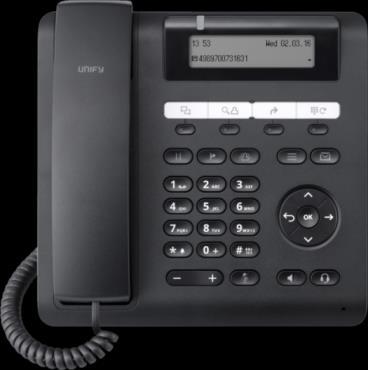 6 OpenScape Desk Phone CP200 Funktionsreiches Tischtelefon mit hervorragender Audio Qualität. Ideal für Arbeitsplätze mit UC-/CTI-Unterstützung.