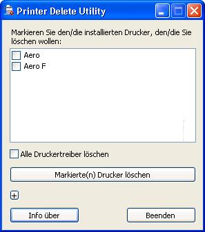 DRUCKEN UNTER WINDOWS - FIERY CONTROLLER 84 Deinstallieren von Druckertreiberdateien Unter Windows wird die gesamte Anwendersoftware mit dem Master-Installationsprogramm (Fiery User Software