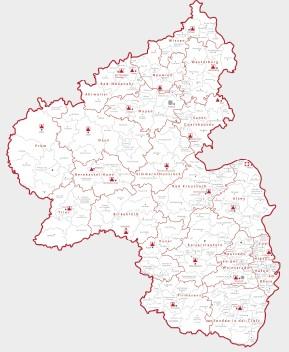 Katasterbehörden in Rheinland-Pfalz oberste: Ministerium des Innern, für Sport und Infrastruktur obere: Landesamt für Vermessung und