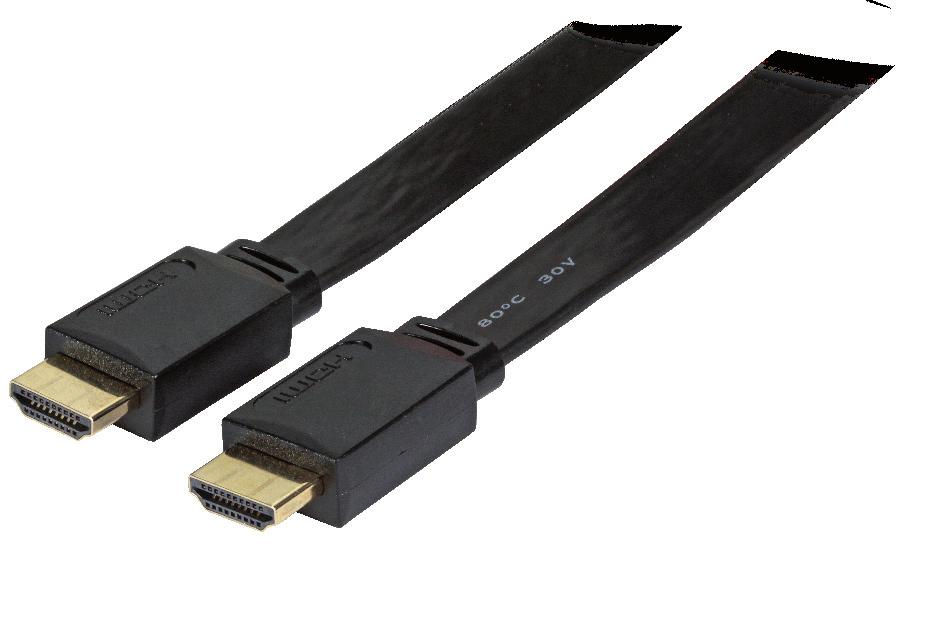 HDMI HDMI Kabel K5431.x Full HD - 3D (1080p) Deep Color 4K2K HEC: HDMI Ethernet Channel ARC: Audio Return Channel HDMI Stecker vergoldet Farbe: schwarz - 10.0-15.0-20.0 K5431WS.