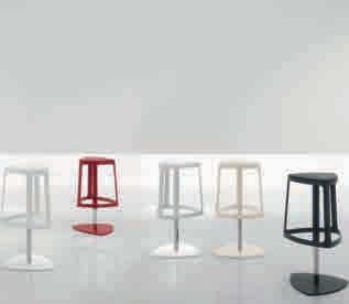Clip _design Gino Carollo Clip viene proposto in acciaio interamente verniciato in tinta con la seduta, realizzata in