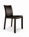 TECHNICAL CHARACTERISTICS Elegant, comfortable upholstered chair. Frame: steel. Padding: cold-foamed polyurethane. Completely covered in or leather. Cover cannot be removed.