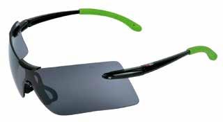 SHARPEN Einscheibenschutzbrille mit 7-Punkt-Rundung, extrem leicht und hoher Schutz. Weiche und komfortable Bügelenden für lange Nutzungsdauer.