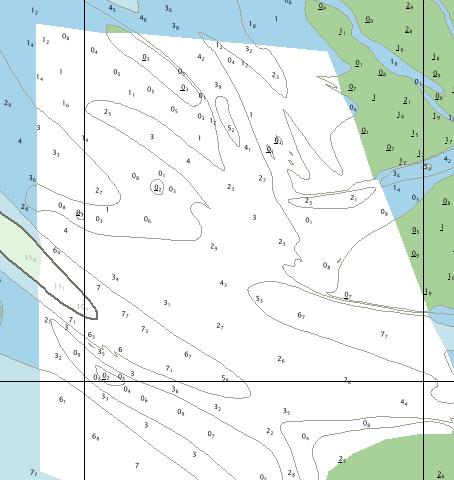 Seevermessungsdaten in der Nordsee Situation: stark