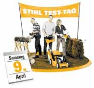 wendisch@web.de Besuchen Sie uns am STIHL Test-Tag: Samstag, den 9. April 2016, von 9 bis 16 Uhr. Probieren Sie Gartengeräte von STIHL und VIKING unverbindlich aus.