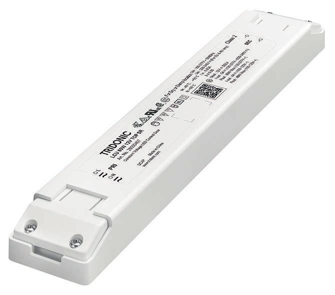 Driver LCU 100/96W 12/24V IP20 EXC Baureihe EXCITE Produktbeschreibung s-led-driver Universaler Eingangsspannungsbereich Konstante Ausgangsspannung Steckklemmen zur