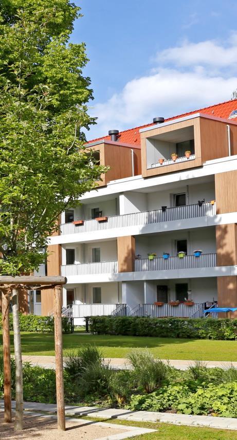 MEHR FERTIGSTELLUNGEN, MEHR BINDUNGEN Foto: Saga/Andreas Bock 2.433 fertiggestellte geförderte Wohnungen in 2016 im Neubau (2015: 2.034) 3.531 geförderte Wohnungs-Modernisierungen (2015: 4.